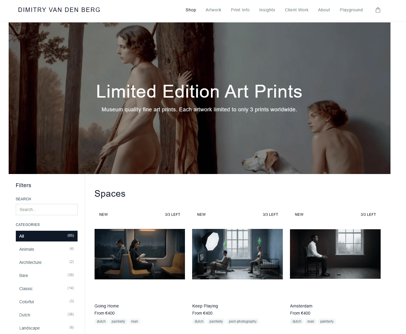 Kunst van Dimitry van den Berg